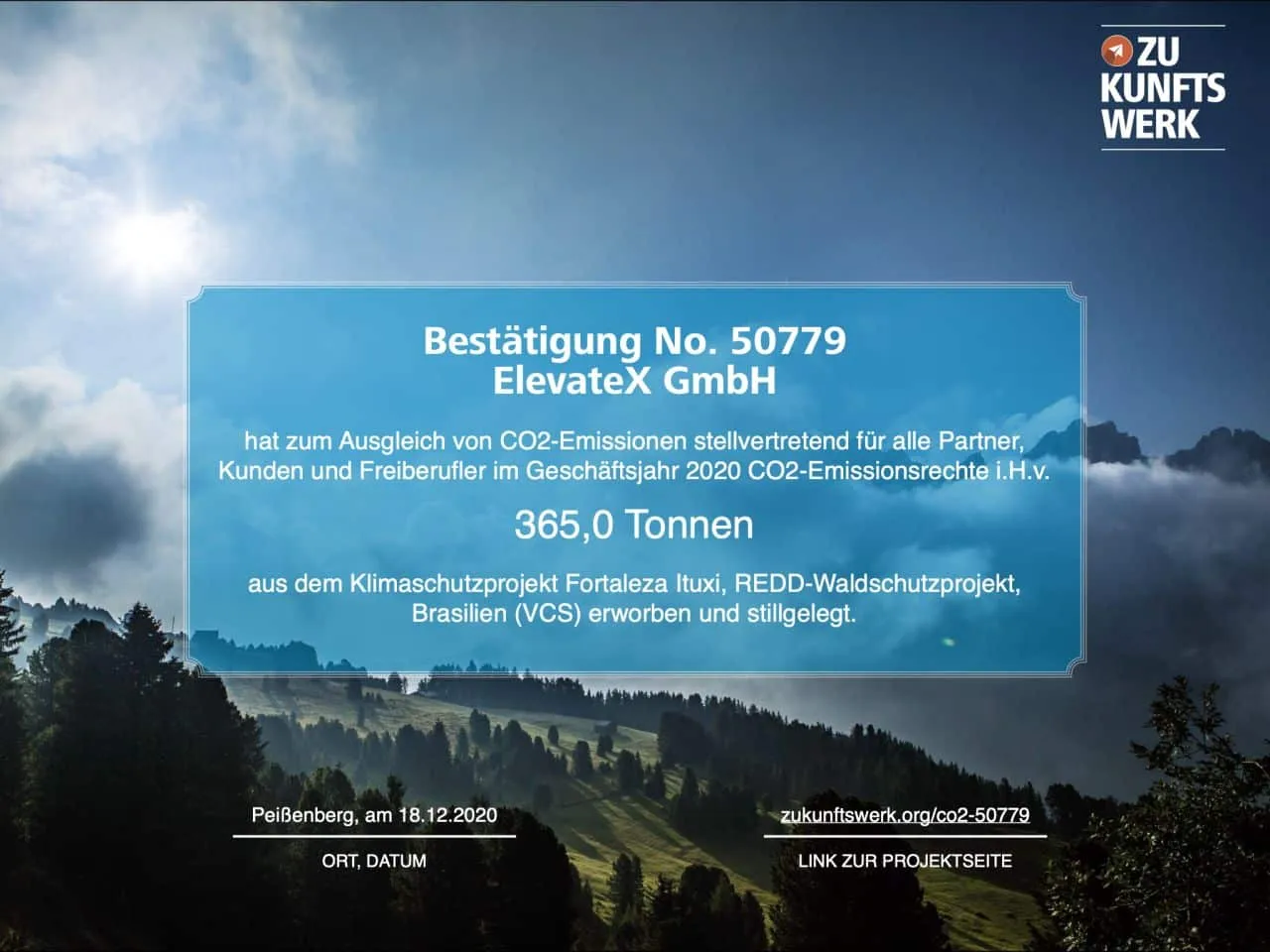 Project image for the Fortaleza Ituxi climate protection project in Brazil.