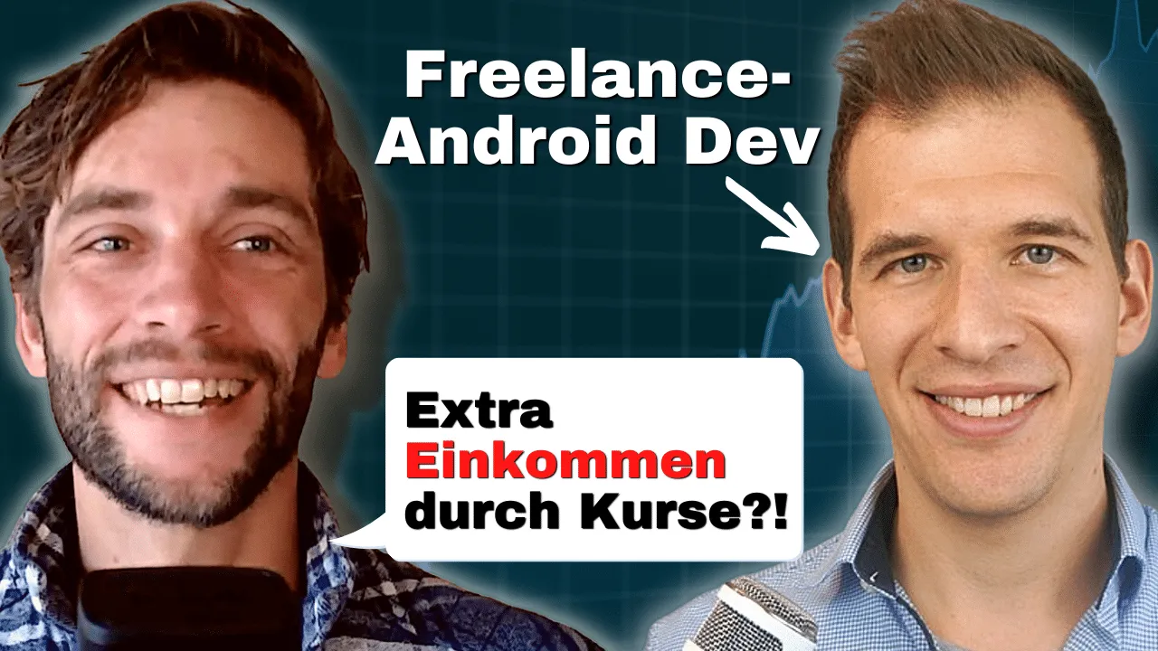 Podcast-Cover zu 4k+ Udemy-Kurs, Droidcon Speaker, Freelancer: Lukas‘ Story