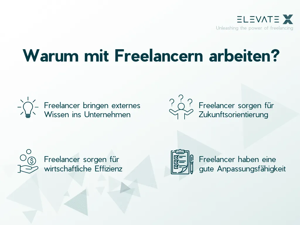 Gründe für den Einsatz von Freelancern in Unternehmen