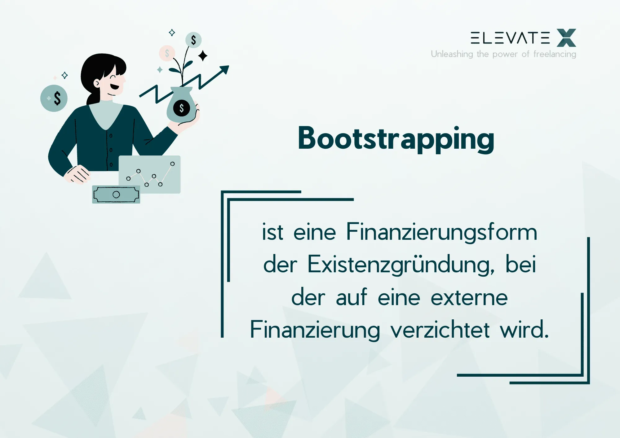Illustration zum Thema Was wir von Bootstrapped-Unternehmen lernen können.