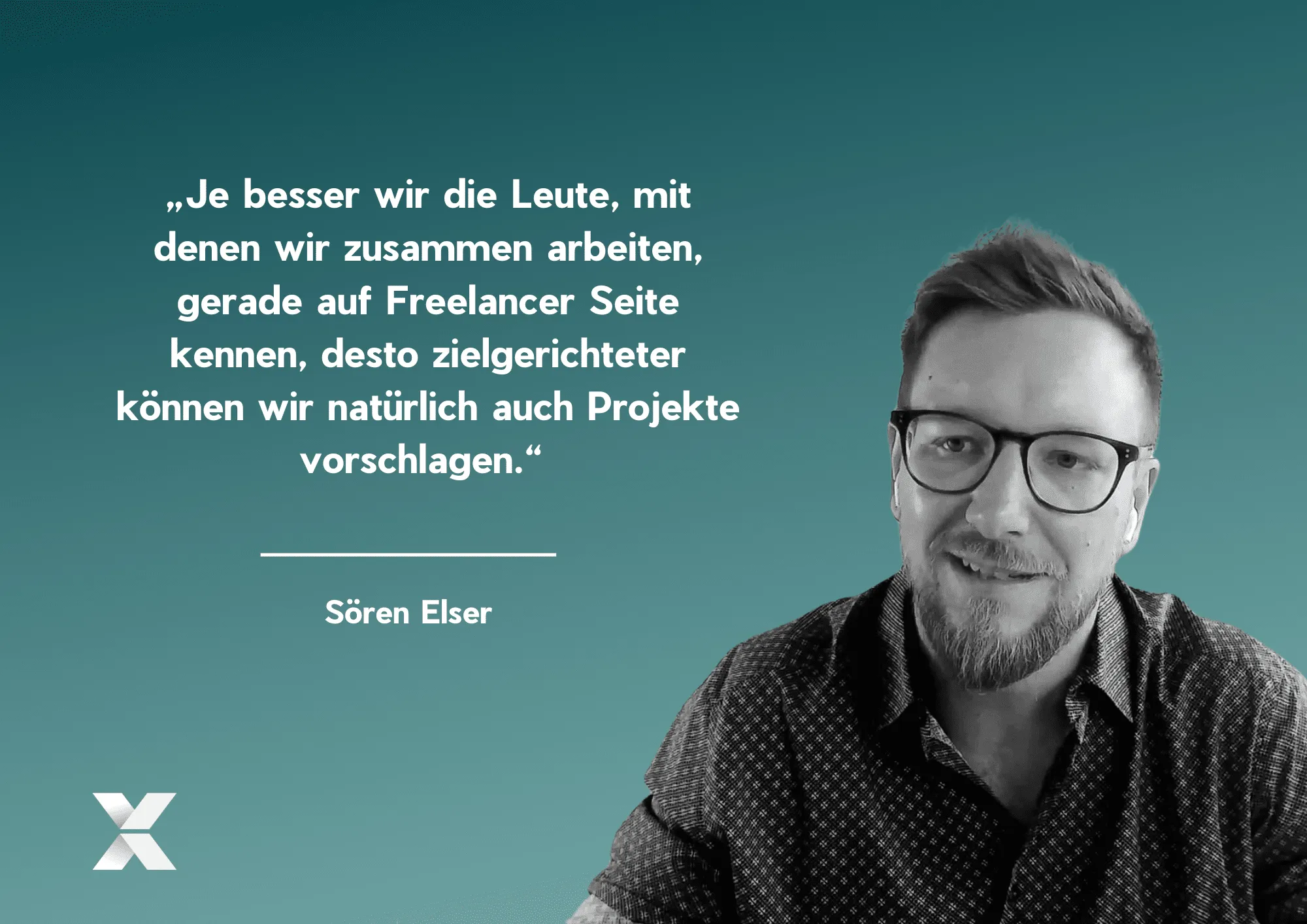 Zitat zur Zusammenarbeit mit Freelancern