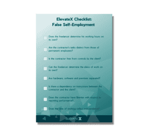 Checklist False Self Employment
